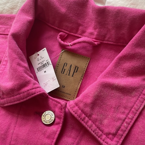 Gap Pink Distressed Oversized shacket - Picture 4 of 5